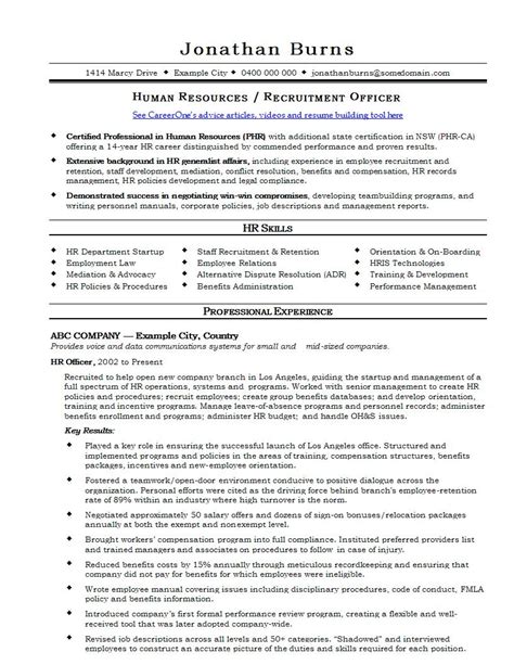 21 Best Hr Resume Templates For Freshers And Experienced