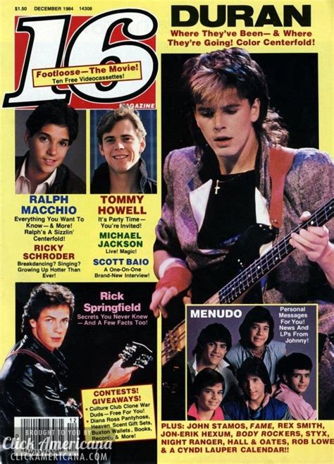 Sixteen Covers Of 16 Magazine From The 80s Ralph Macchio Media