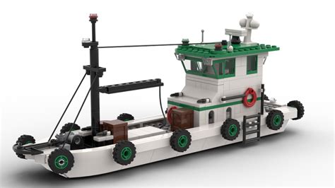 Lego Moc Fishing Boat By Yellowlxf Rebrickable Build With Lego