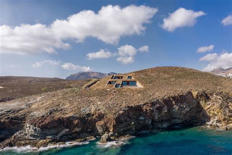 Luxury Home Disappears Into Rugged Greek Landscape