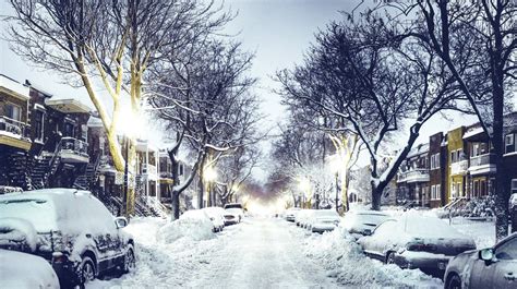 Snow In City Wallpapers Wallpaper Cave