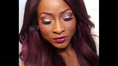 Dark red hair color is definitely the way to go. Red Hair Color Ideas For Dark Skin - YouTube