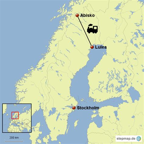Stepmap Schweden Urlaub Landkarte Für Schweden