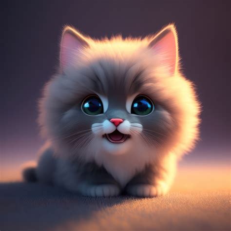 Cute Kitten Cartoon Aranyos Kiscica Meserajz Megaport Media
