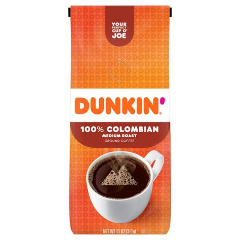 Save On Dunkin 100 Colombian Medium Roast Coffee Ground Order Online Delivery Giant