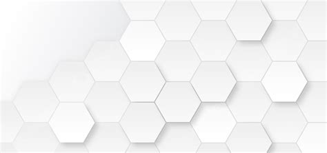 Future Geometric Modern Three Dimensional Hexagon White Abstract