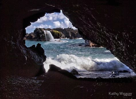 Cave On The Beach Maui Photographic Print By Kathy Weaver Maui