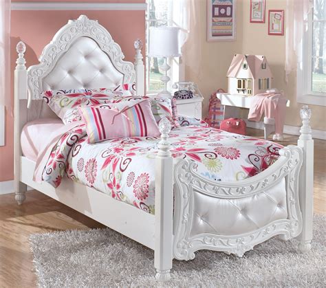 Exquisite Twin Poster Bed By Signature Design By Ashley Girls Bedroom
