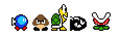 Mario Enemies Pixel Art Maker