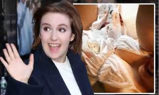 lena dunham shares a snap of herself in lingerie before the late show daily mail online