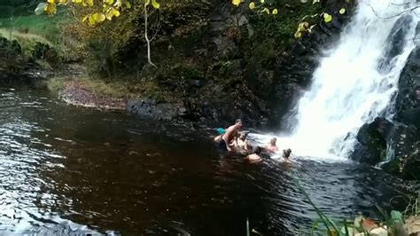 Waterfall Ice Swimming Dip Scotland Youtube