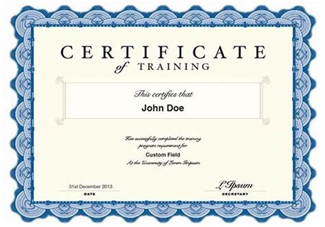 Quality Qualification Certificate Template In 2021 Certificate