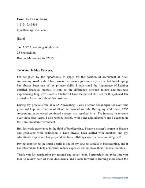 Writing an application letter for a job as an accountant. Sample Cover Letter for Online Job Application Download ...