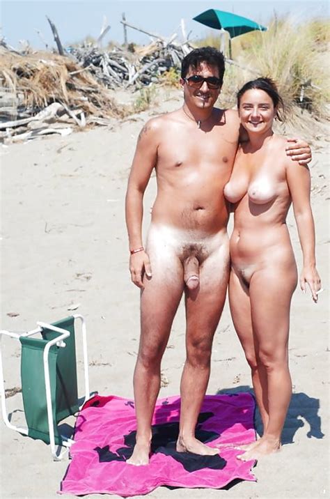 Couple At Nude Beach