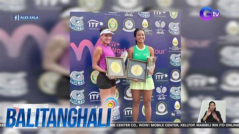 Filipina Tennis Player Alex Eala Ika Na Sa Ranking Ng Women S Tennis Association Bt Youtube