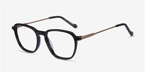 The Fan Square Black Full Rim Eyeglasses Eyebuydirect Canada