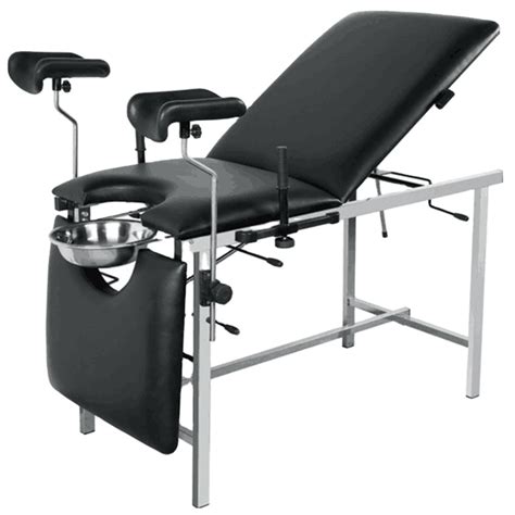 Bt Oe Hospital Black Color Manual Gynaecological Examination Bed