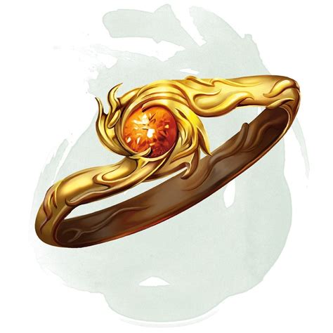 Ring Of Fire Resistance Fantasy Rings Magic Fantasy Props Weapon