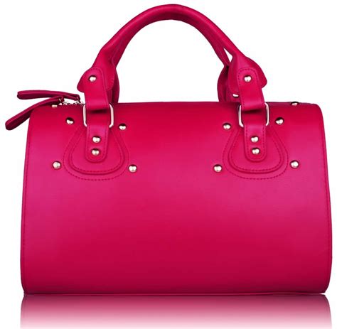 Wholesale Pink Studded Fashion Satchel Handbag