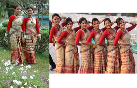 Traditional Dress Of Assam Tribal Costumes Jewellery