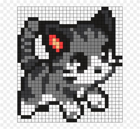Unik Minecraft Pixel Art Ideas Templates Creations Cat Pixel Art Easy