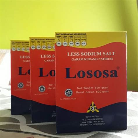 Jual Garam Lososa Garam Sehat Garam Rendah Natrium Garam Lososa