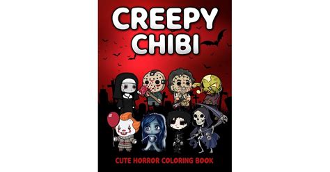 Creepy Chibi Cute Horror Coloring Book Unique Colouring Pages For Kids