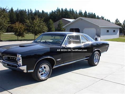 1966 Black Pontiac Gto 2 Door Coupe Rare 42 500
