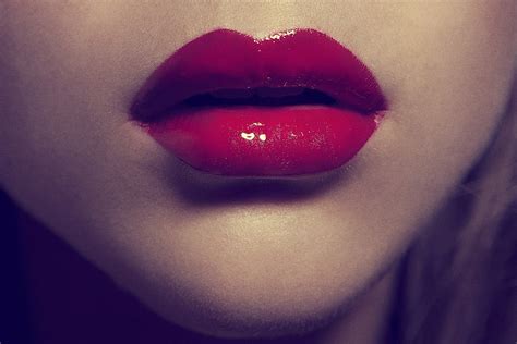 Face Women Open Mouth Red Closeup Red Lipstick Lipstick Lips
