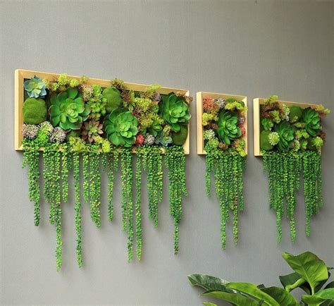 Artificial Living Green Wall Indoor Green Plants Special Etsy