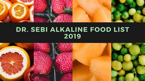 Dr Sebi Alkaline Food List 2019 Alkaline Diet Youtube