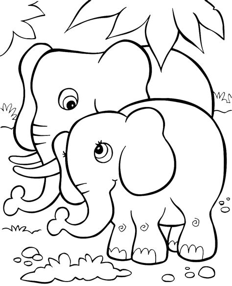 Desenhos Para Colorir De Elefante Como Fazer Em Casa