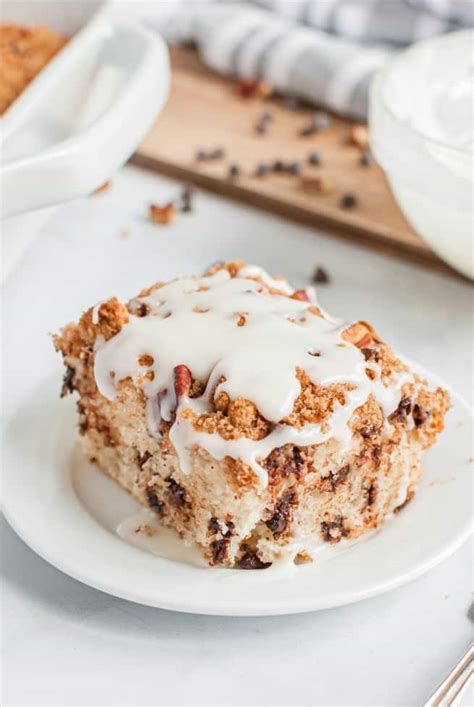 Chocolate chip yogurt cake recipe with everything that is going on with this. Easy Chocolate Chip Cake Recipe {Pancake Mix Cake}