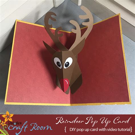 12 Days Of Pop Ups Reindeer Pop Up Pazzles Craft Room