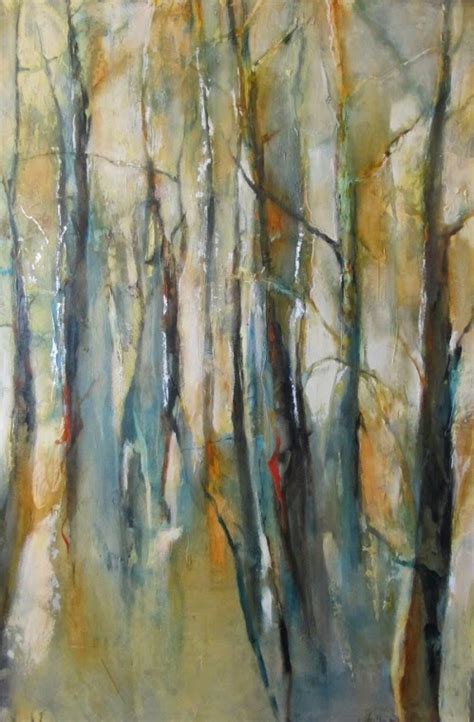 Joan Fullerton Paintings Contemporary Abstract Aspen Tree