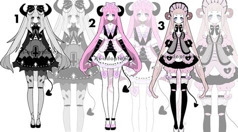 Demon Doll Adoptable Batch Closed By As Adoptables On Deviantart