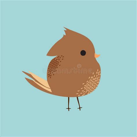 Cute Bird Design Flat Vector Stock Vector Illustration Of Icon