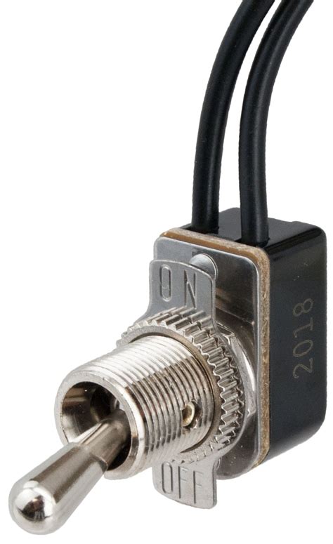 Unplug the lamp before you start the repair. SPST Toggle Switch with Two 6 inch Wire Leads ON/OFF | 765073 | ElecDirect