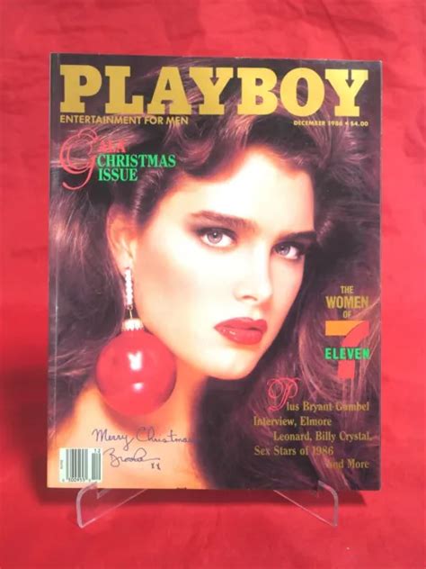 Playboy Magazine December Brooke Shields Issue Original Release