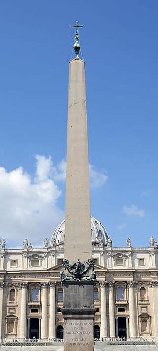 The Obelisk Of St Peters Square Italy Rome Tour