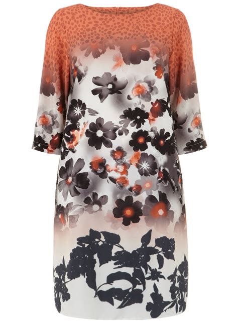 Swan By Clements Ribeiro Animal And Daisy Print Dress Uk