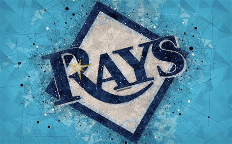 Download Wallpapers Tampa Bay Rays 4k Art Logo American Baseball