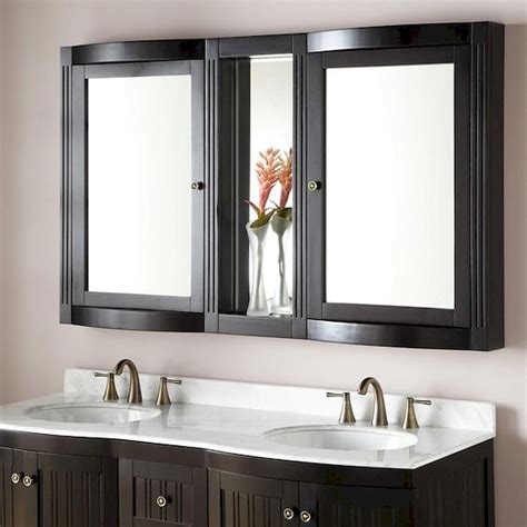 This fabulous champagne color frame has a nice classy look. 26 Beautiful Bathroom Mirror Ideas That You Will Love ...