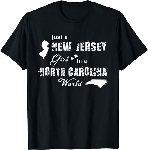 Amazon Com New Jersey Shirts Just A New Jersey Girl In A North