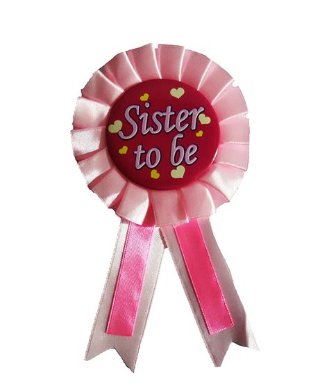 Buy Funcart Sister To Be Ribbon Badge Baby Shower 1pcpack Online At