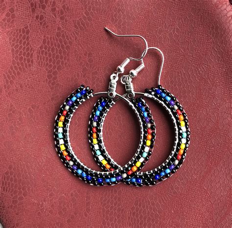 native hoop earrings unique items products unique jewelry etsy