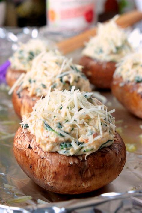 The crab stuffing is loaded with texture and buttery flavor. Crab Stuffed Mushrooms | Crab stuffed mushrooms, Stuffed ...