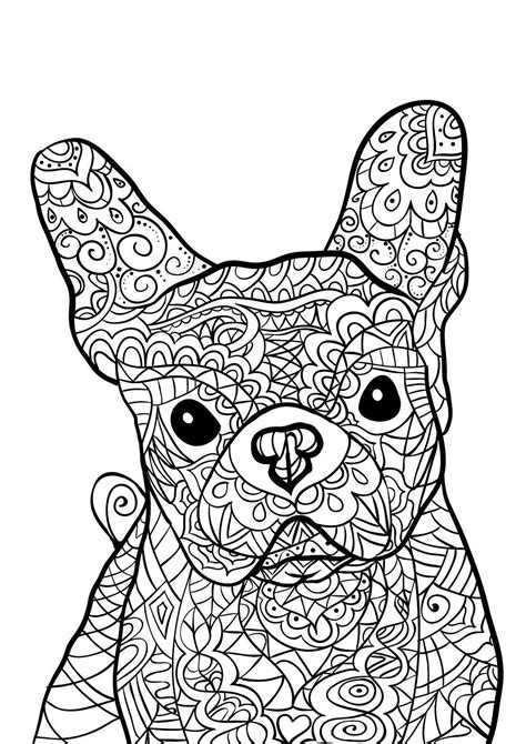 Colour Calm 07 Sampler Dog Coloring Page Dog Coloring Book Puppy