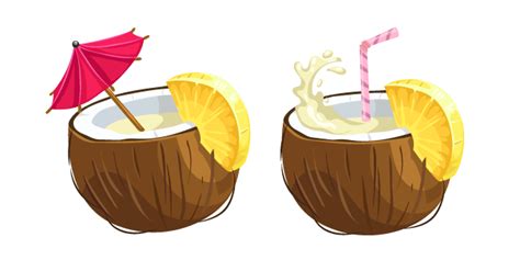 Coconut Pina Colada High Res Vector Graphic Getty Images Clip Art