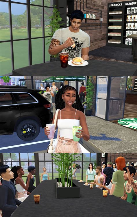 Starbucks Custom Cafe Mod Starbucks Sims Sims 4 Mods Clothes